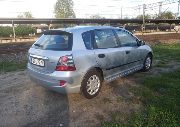 Honda Civic cena 7300 przebieg: 271000, rok produkcji 2004 z Sopot małe 631
